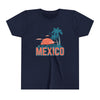 Mexico Youth Shirt - Retro Palm Tree Mexico Kid's T-Shirt