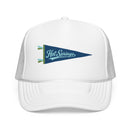 Hot Springs National Park Pennant Trucker Hat — Vintage Foam Mesh Cap-6