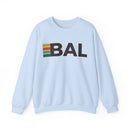 Baltimore, Maryland BAL Retro Stripe Sweatshirt-4