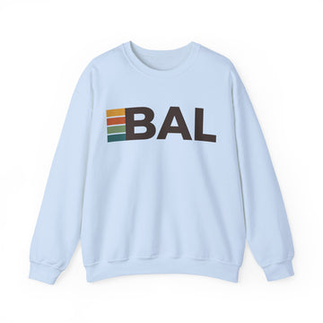 Buy light-blue Baltimore, Maryland BAL Retro Stripe Sweatshirt