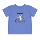Maine Yeti Snowboard Toddler Tee-5