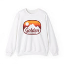Golden, Colorado Sweatshirt - Unisex Retro Ombre Crewneck Golden Sweatshirt-5