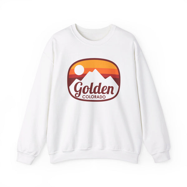 Golden, Colorado Sweatshirt - Unisex Retro Ombre Crewneck Golden Sweatshirt