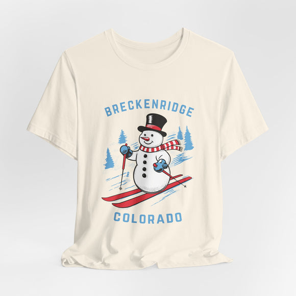 Breckenridge, Colorado T Shirt - Ski Snowman Graphic Tee