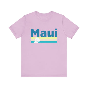 Buy lilac Maui, Hawaii T Shirt - Sailboat Graphic Tee