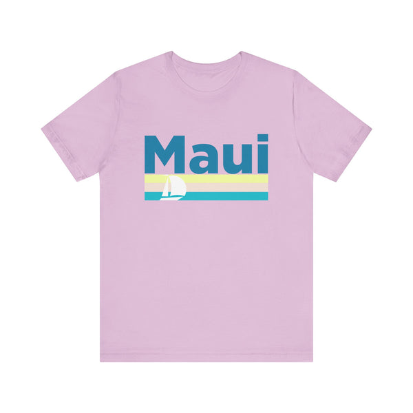 Maui, Hawaii T Shirt - Sailboat Graphic Tee