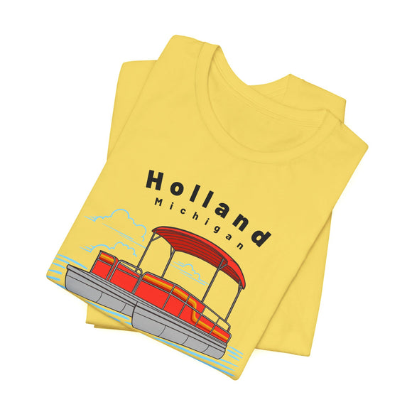 Holland, Michigan T Shirt - Pontoon Boat Tee