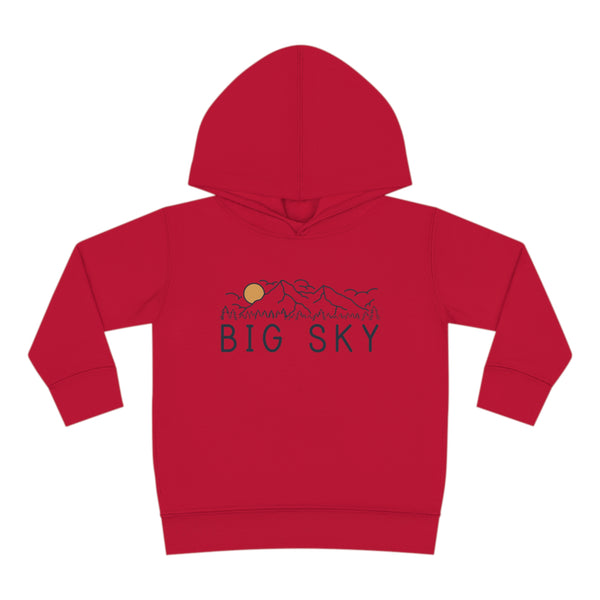 Big Sky, Montana Toddler Hoodie - Unisex Big Sky Toddler Sweatshirt