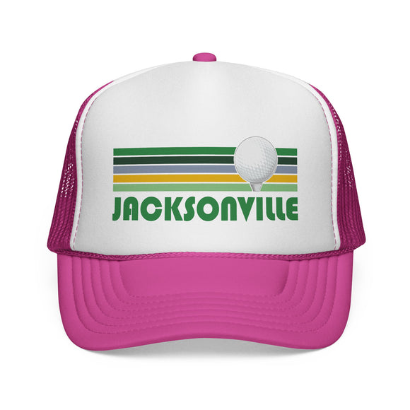 Jacksonville, Florida Retro Golf Trucker Hat
