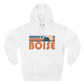 Boise, Idaho Hoodie - Retro Mountain Unisex Sweatshirt - 0