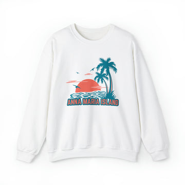 Anna Maria Island, Florida Sweatshirt - Unisex Palm Tree Anna Maria Island Sweatshirt