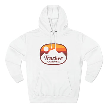 Buy white Premium Truckee, California Hoodie - Retro Unisex Truckee Sweatshirt - Sunset Oval