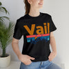 Vail, Colorado Shirt - Mountain Sunset Unisex Vail T-Shirt