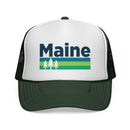 Maine Retro Trees Trucker Hat - Vintage Style Maine Cap-3