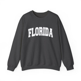 Buy dark-heather Florida Sweatshirt - Unisex Graphic Crewneck