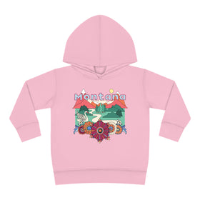 Montana Toddler Hoodie - Boho Mountain Unisex Montana Toddler Sweatshirt