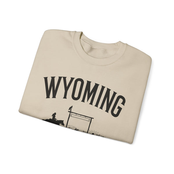 Wyoming Sweatshirt - Wyoming Cowgirl Graphic Crewneck