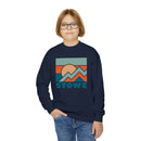 Stowe, Vermont Youth Sweatshirt - Unisex Kid's Stowe Crewneck Sweatshirt-16