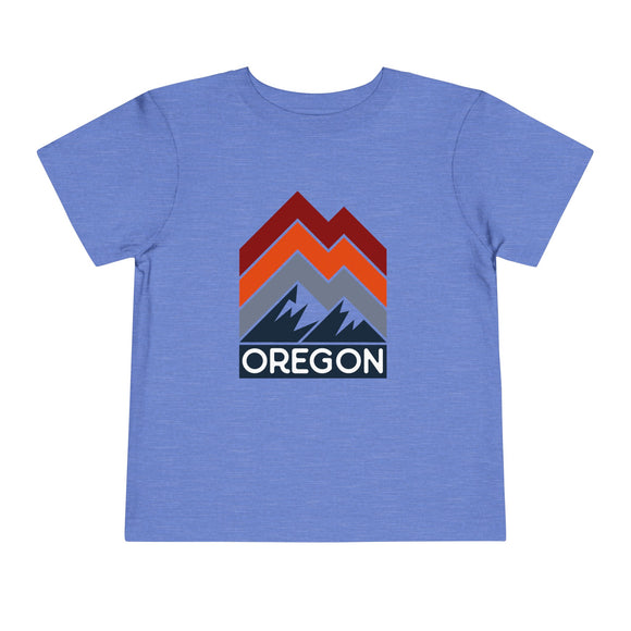 Oregon Toddler T-Shirt - Retro Palm Tree Unisex Toddler Oregon Shirt