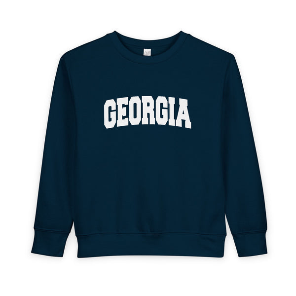 Georgia Toddler Sweatshirt - Georgia Toddler Crewneck Sweatshirt