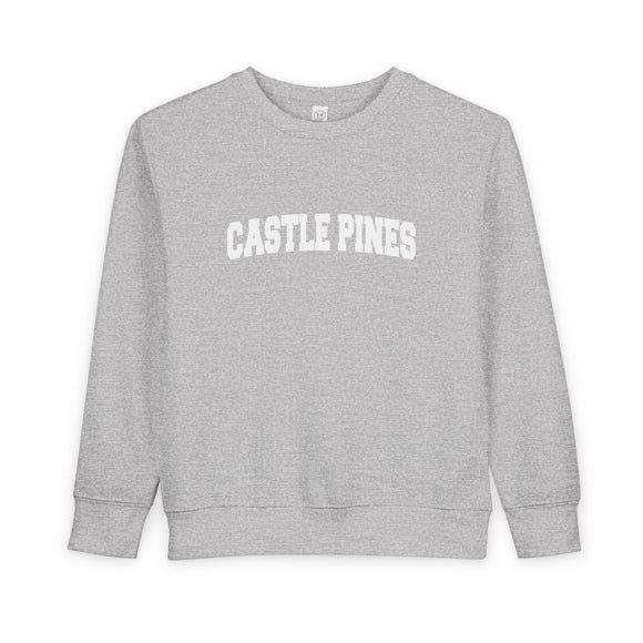 Castle Pine, Colorado Toddler Sweatshirt - Castle Pine Toddler Crewneck Sweatshirt