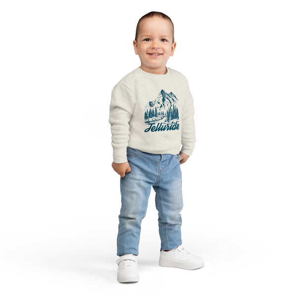 Telluride, Colorado Toddler Sweatshirt - Telluride Toddler Crewneck Sweatshirt