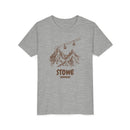 Stowe, Vermont Youth T-Shirt — Vintage Gondola Ski Mountain Tee-3