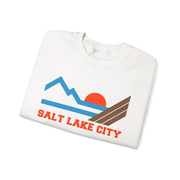 Salt Lake City, Utah Sweatshirt - Mountain Salt Lake City Crewneck Sweatshirt