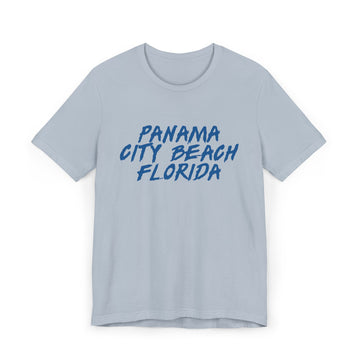 Buy light-blue Panama City Beach T-Shirt | 100% Cotton Retro Florida Tee