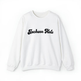 Jackson Hole, Wyoming Sweatshirt - Unisex Retro Crewneck Jackson Hole Sweatshirt