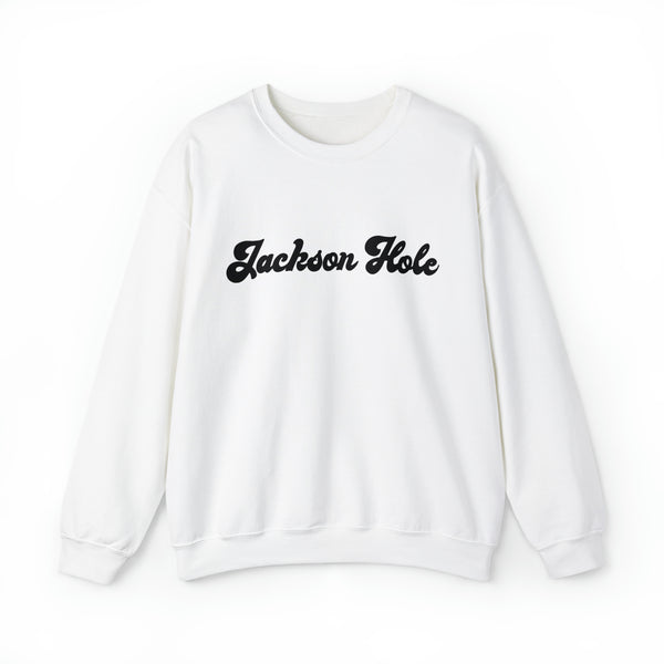 Jackson Hole, Wyoming Sweatshirt - Unisex Retro Crewneck Jackson Hole Sweatshirt