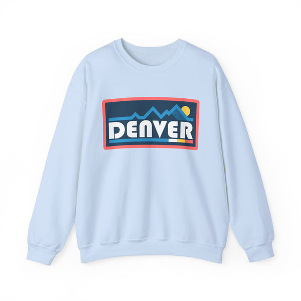 Denver, Colorado Sweatshirt - Mountain Graphic Crewneck
