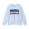Denver, Colorado Sweatshirt - Mountain Graphic Crewneck