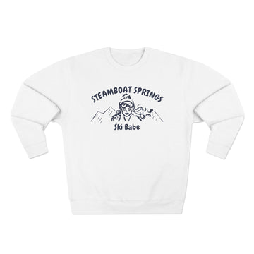 Premium Steamboat Springs, Colorado Ski Babe Sweatshirt - 0