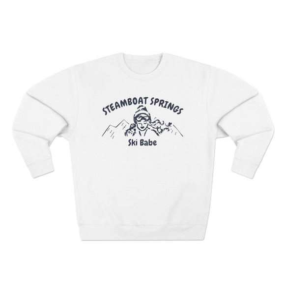 Premium Steamboat Springs, Colorado Ski Babe Sweatshirt