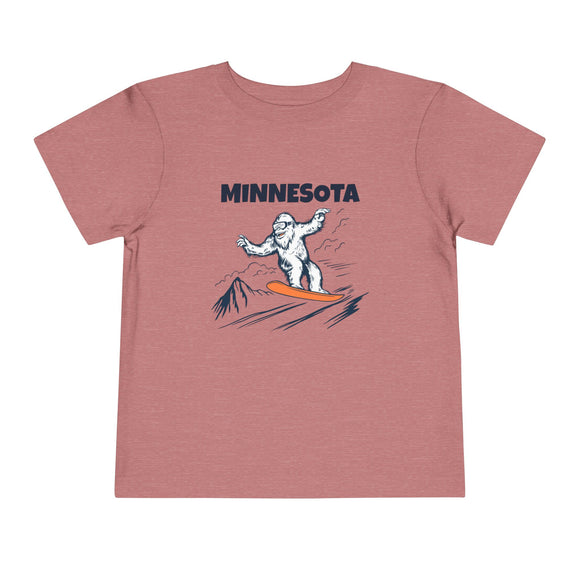 Minnesota Yeti Snowboard Toddler Tee