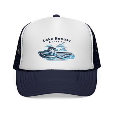 Lake Havasu, Arizona Wakeboard Boat Trucker Hat - 0