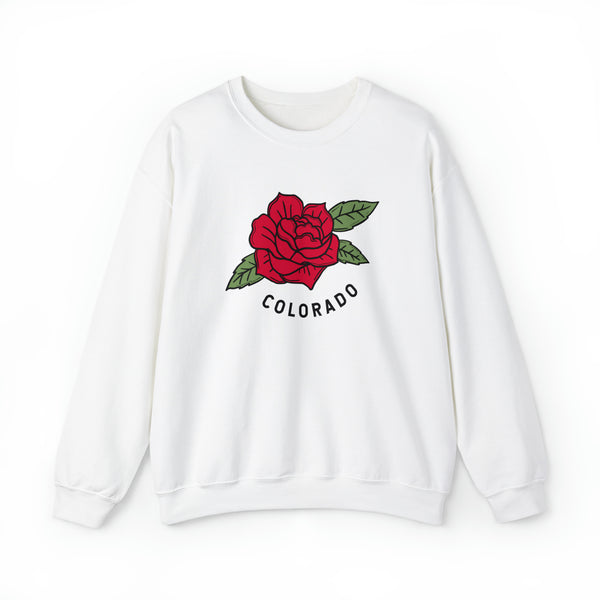 Colorado Sweatshirt - Unisex Rose Colorado Crewneck Sweatshirt
