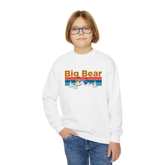 Big Bear, California Youth Sweatshirt - Unisex Kid's Big Bear Crewneck Sweatshirt