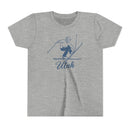 Utah Youth Vintage Snow Ski Graphic Tee - Kids T Shirt-3