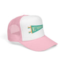 West Palm Beach, Florida Pennant Trucker Hat — Retro Flag Foam Cap-8