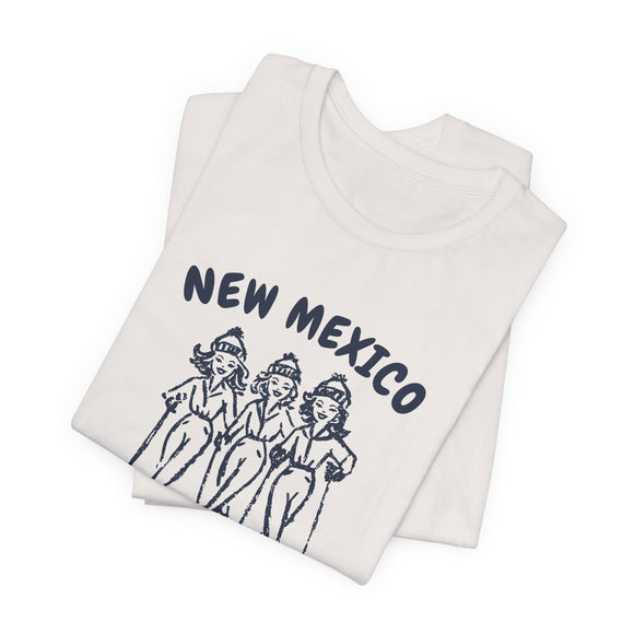 New Mexico Ski Babes T‑Shirt — Retro Skiing Graphic Tee