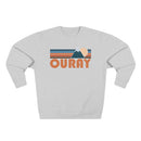 Premium Ouray, Colorado Retro Mountain Graphic Sweatshirt-2
