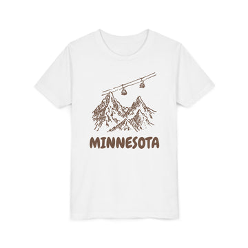 Minnesota Youth T-Shirt — Vintage Gondola Ski Mountain Tee - 0