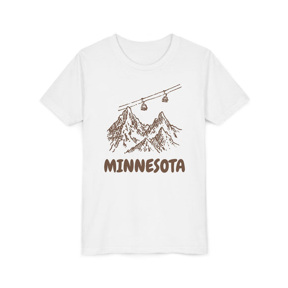 Minnesota Youth T-Shirt — Vintage Gondola Ski Mountain Tee