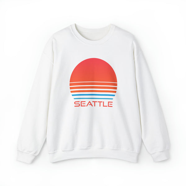 Seattle, Washington Sweatshirt - Unisex Retro 80s Seattle Sweatshirt
