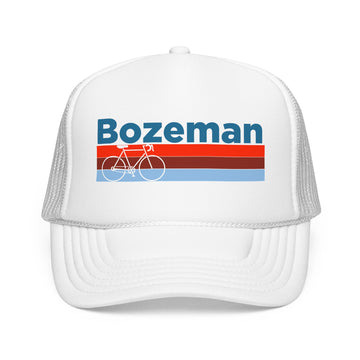 Bozeman, Montana Trucker Hat - Foam Bozeman Bike Cap - 0