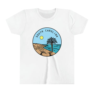 Buy white South Carolina Youth T-Shirt - Unisex Kids South Carolina Shirt