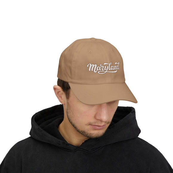 Maryland Dad Hat - Embroidered Maryland Classic Dad Cap
