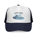 June Lake, California Wakeboard Boat Trucker Hat-5